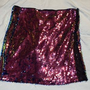Sequin Mini Skirt